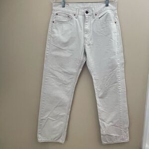 LEVI’S 505 JEANS 33x30 OFF WHITE